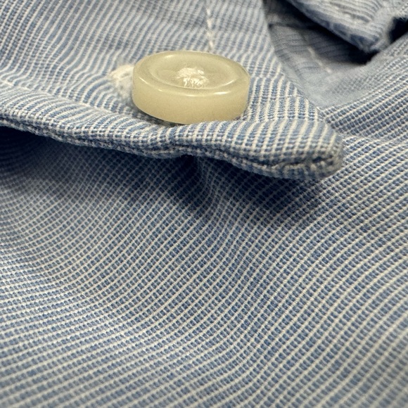 J. Crew Men’s Slim Fit Blue Oxford Button Up Shirt Size Medium - Picture 2 of 4